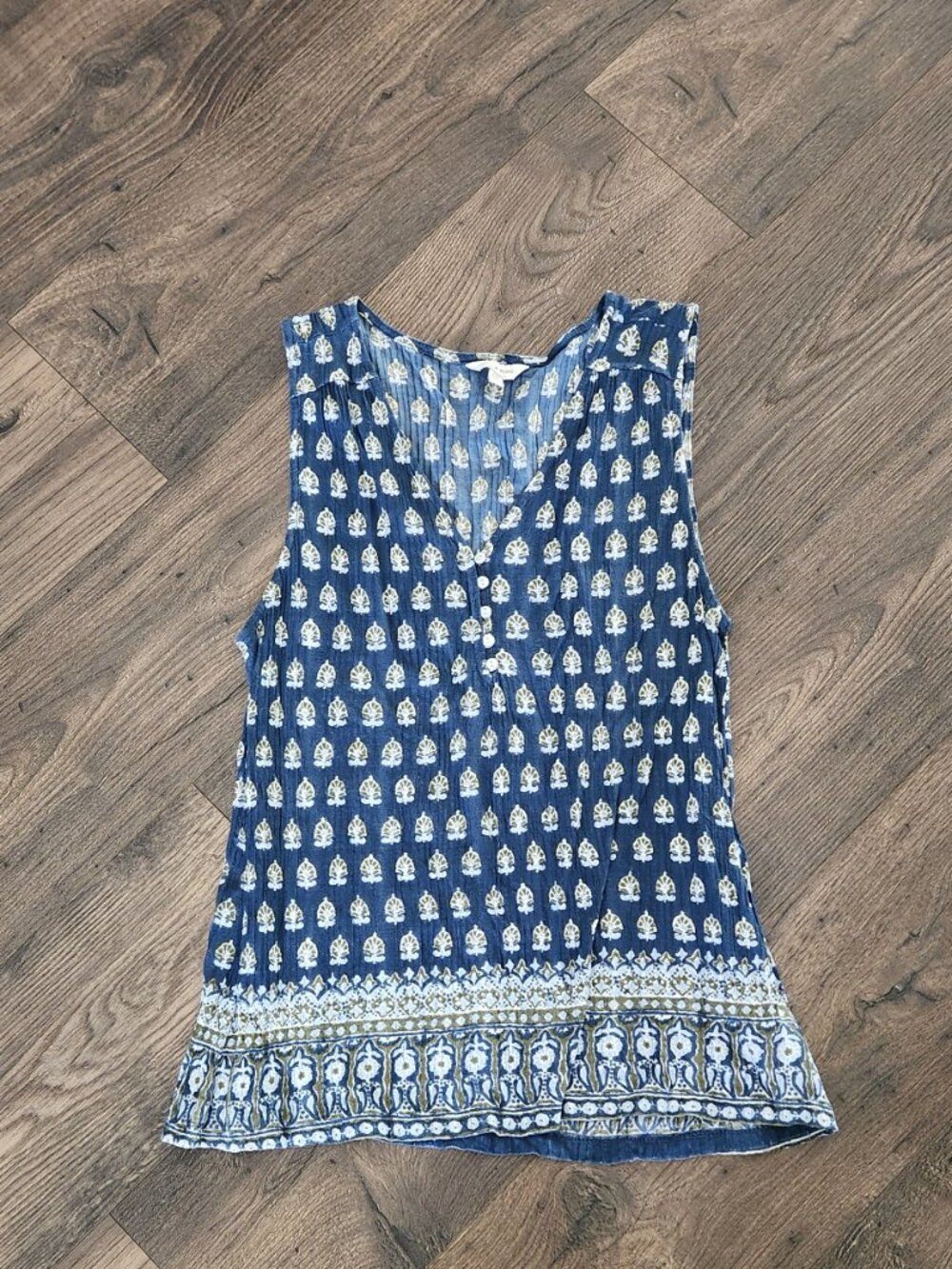 Lucky Brand Cotton Blend Tank Blouse